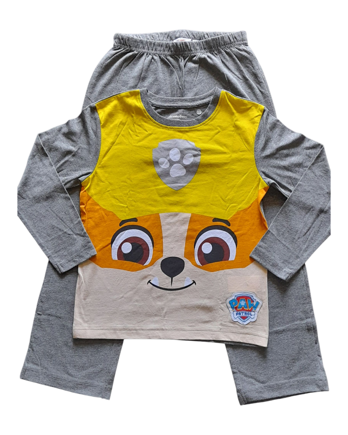 Pawpatrol Grey/Yellow Long Sleeve Pyjamas
