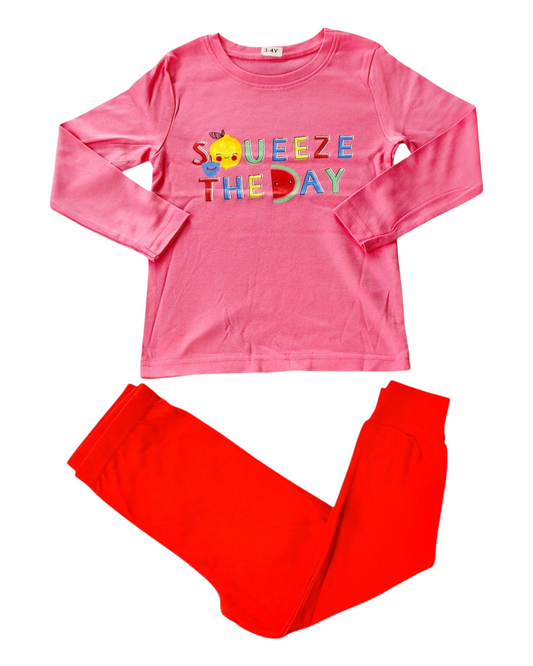 Squeeze the Day Long Sleeve Pyjamas
