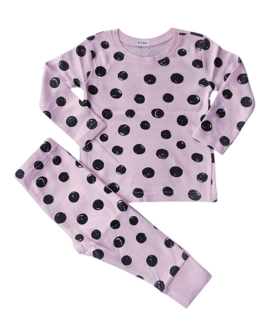Polka Baby Long Sleeve Pyjamas
